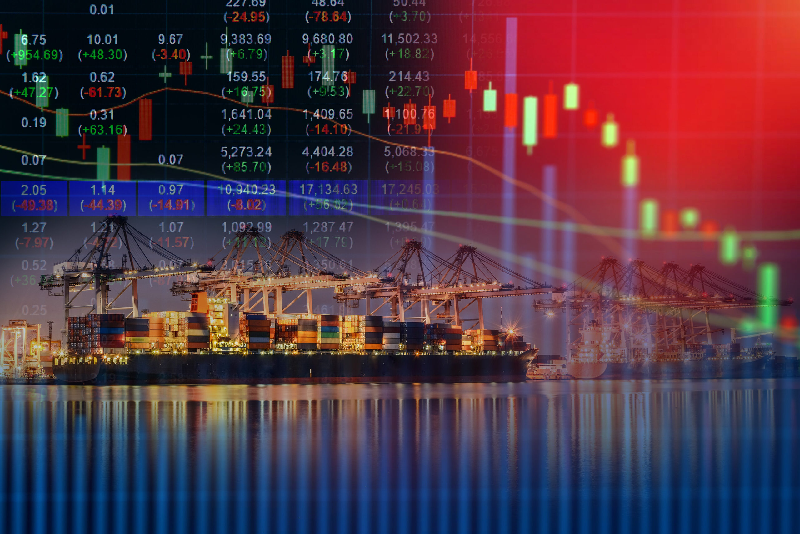 Freight rates and international containers